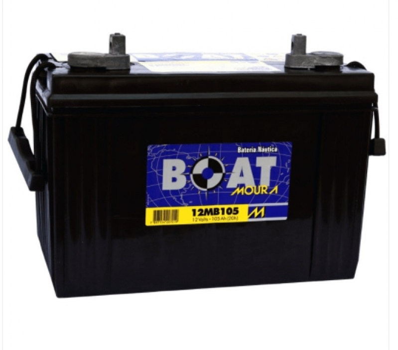 Bateria Estacionaria para Barco Cascata - Bateria Lancha