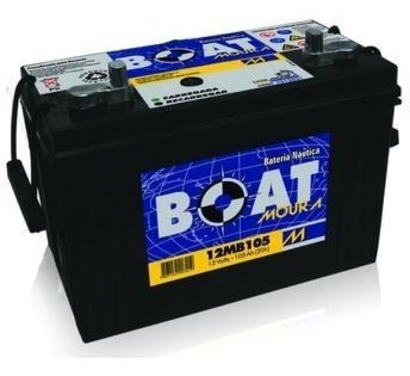 Baterias para Motores de Barcos Caju - Bateria Estacionaria para Barco