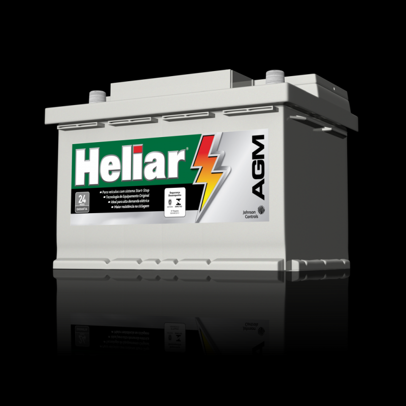 Comprar Bateria Heliar 60 Amperes Chapéu do Sol - Bateria para Moto Heliar
