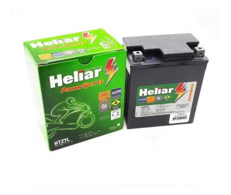 Valor de Bateria de Moto Heliar Higienópolis - Bateria de Moto